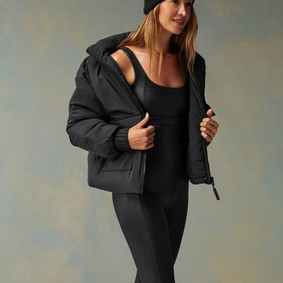 Fabletics All Weather Jacket Black Large NWT in packaging - Picture 1 of 6